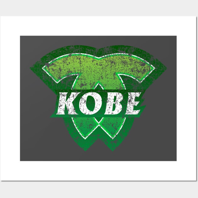 Kobe Municipality Japanese Symbol Distressed Wall Art by PsychicCat